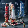 Juguetes de Bloques de Construcción de Partículas Pequeñas Modelo de Cohete Espacial Avión Bloques de Construcción de Ensamblaje para Niños Juguetes Infantiles Regalos Venta al por Mayor
