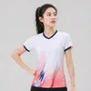 Uniforme de badminton universal para pais e filhos, conjunto de uniforme para equipe de competição, secagem rápida e respirável, adequado para treinamento de tênis de mesa e vôlei, disponível para compra em atacado e impressão