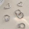 Pendientes de plata de ley 925 con circonitas cúbicas de alta calidad, de Joker, con seis piezas, para mujer, con temperamento de viento frío, venta al por mayor