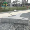 Banco em Y para Parques, Banco Paisagístico de Combinação de Cimento e Concreto, Mobiliário Urbano Externo GRC