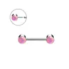 E-commerce Transfronteiriço Novo Filme Glitter Gota de Óleo Mamilo Aço Inoxidável Joia de Piercing Iridescente Gradiente Plug Pino Anel de Mamilo