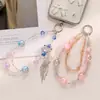 Nova Corrente de Telefone de Cristal Nepal DIY Feita à Mão com Contas Moda Popular para Transmissão ao Vivo Pingente de Bolsa Corrente de Telefone para Mulheres
