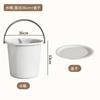 Cubo de Plástico para el Hogar con Tapa Cubo Portátil Cubo Extra Grande para la Lavandería Engrosado Cubo para Baño de Dormitorio Estudiantil Cubo de Almacenamiento de Agua