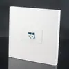 Painel de Acoplamento de Fibra Óptica para Computador Banda Larga de Fibra Óptica com Película Dupla, Porta Única, Soquete de Fibra Óptica LC de Um Bit Tipo 86, Interface de Acoplador de Fibra Óptica