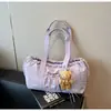 Bolsa Tote de Lona Transfronteiriça com Bolsos, Bolsa Transversal, Bolsa de Ombro de Lona, Bolsa Tote de Trabalho, Bolsa Hobo, Bolsa de Mão