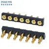 Conector POGOPIN dedal de resorte dedal de antena chapado en oro pasador de inserción de pasador de dedal lado del orificio del pasador pasta de soldar tipo cable de soldadura de carga pasador plano