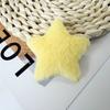 Piel de conejo de imitación 6.5cm estrella de cinco puntas de felpa linda diy pasador accesorios para el cabello ropa zapatos y calcetines material de decoración accesorios
