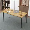 Escritorio de computadora, mesa pequeña de escritorio, mesa larga simple para alquiler de dormitorio, escritorio de estudio y escritura para estudiantes, escritorio para el hogar, escritorio de oficina