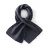 Nueva colección de otoño e invierno: Bufanda de punto de cachemira de color liso, diseño unisex, calentador de cuello versátil y una bufanda pequeña elegante
