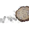 Cuentas de Garra de Gato de Cristal Blanco con Cuentas Cuentas de Cristal Natural Cuentas Hechas a Mano