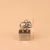 Ornamentos de Carimbo de Signos do Zodíaco em Latão Chaveiro de Carro Pingente Pequeno Criativo Chaveiro Criativo do Zodíaco de Cobre Puro