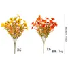Plantas Verdes de Simulación Eucalipto de Siete Ramas Eucalipto Violeta Flores Artificiales de Plástico Adornos de Decoración para el Hogar Flores de Simulación Venta al por Mayor