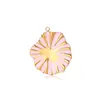 Moda Europea y Americana Transfronteriza Versátil Chapado en Oro de 18 Quilates Accesorios para Collar Pulsera Pendientes DIY Colgante en Forma de Pétalo de Gota de Aceite
