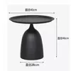 Mesa lateral de sofá, sala de estar, mesa de centro pequeña, mesa de rincón, mesita de noche de hierro forjado, mesa lateral pequeña para balcón, mesa redonda pequeña, adecuada para apartamentos pequeños