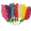 Colgante de pared de flores de seda artificial multicolor de lila y glicinia Decoración de boda Arreglo de escena floral de jardinería artificial