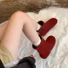 Primer Encuentro Temporada Diseño de Nicho Zapatos Birkenstock de Gamuza para Mujer 2026 Invierno Nuevos Feos Lindos Punta Redonda Grande Tobillo Corto Botas de Nieve