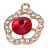 Colgante de Flor de Ciruelo de Cristal de Lujo Accesible Creativo Transfronterizo Materiales para Accesorios DIY Pulsera de Aleación Galvanizada Collar Venta Directa de Fábrica