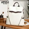 Mochila de Couro PU Estilo Novo 2025 para Mulheres, Versão Coreana Fashion e Tendência, Bolsa Feminina Estampada Versátil e Estilosa, Mochila Escolar para Estudantes de Grande Capacidade