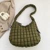 Bolso de algodón de gran capacidad para mujer, estilo coreano, estilo axila, novedad 2024, bolso de mano informal, sencillo y a la moda, bolso de hombro