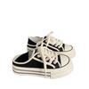 Zapatos de lona para mujer, novedad de verano 2024, con suela gruesa y suela interior fina, con aumento de altura, informales, estilo Joker, para estudiantes.