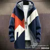 Elemento de patrón irregular nuevo transfronterizo impresión a todo color cárdigan con capucha y cremallera holgado para hombre chaqueta de algodón venir a la imagen DIY