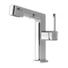 Fabricante de Torneiras Kaiping Torneira de Banheiro Monofuro de Metal Maciço com Display Digital e Mangueira Extensível para Lavatório, Quente e Frio