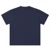 Camiseta Masculina Básica Estilo Americano Bk Cooling Cor Sólida 235g Algodão Puro Manga Curta, Casual Solta Tendência Marca Masculina Manga Curta.