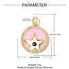 Europeu e Americano Mão de Fátima Olho DIY Cobre Zircônia Pingente de Colar Coroa Feminina Cavalo de Balanço Bota Acessórios de Joias