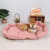 Caseta para Perros para Todas las Estaciones, Perrera, Alfombrilla Antideslizante para Mascotas, Alfombrilla para Perros de Tamaño Mediano con Forma de Lingote, Cama para Perros, Alfombrilla para Mascotas