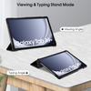 Adecuado para tableta Samsung tab A9 de 11 pulgadas, funda protectora con soporte magnético Caster plegable en tres partes