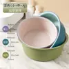 Lavabo casero de plástico grueso y duradero, lavabo tamaño grande para estudiantes, para lavar ropa, lavar glúteos, lavar pies, lavabo pequeño, cuenca de agua