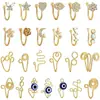 Ornamentos de Nariz de Moda Criativa Transfronteiriços Europeus e Americanos Sem Perfuração Anel de Nariz Falso Diamante Amor Borboleta Enrolado Manualmente Clipe de Nariz