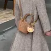Bolso Transfronterizo Estampado de Leopardo para Mujer, Lindo Bolso de Gato, Canasta Avanzada de Verduras Escarchada, Bandolera, Billetera para Niños