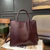 Bolso de Piel Genuina de Vaca Importada para Mujer Cuadrado Vertical de Gran Capacidad para Primavera y Verano Bolso de Mano Cruzado de un Solo Hombro Simple