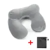 Novo Travesseiro Inflável Removível e Lavável, Travesseiro U Ultra Macio de Veludo Cristal, Travesseiro de Cochilo, Essencial para Viagem, Pode Ser Anexado com Código de Barras