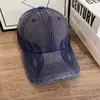 Boné de Baseball Vintage Lavado com Letra para Mulheres, Boné Retro Americano de Bico de Pato para Homens, Novo Chapéu Macio de Aba Larga 2025