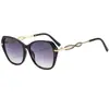 Gafas de sol metálicas personalizadas estilo europeo y americano, gafas de sol de moda para mujer, nuevas gafas de sol poligonales de moda transfronterizas