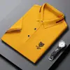 Camiseta de Manga Corta Camisa Polo para Hombre Camiseta Sencilla de Verano Cuello Solapa Media Manga Top Bordado Camiseta Delgada Hombre Venta al por Mayor
