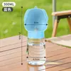 Botella de Agua Exterior para Perros Caminar Perros Taza de Bolsillo Antifugas Taza Compañera para Mascotas Alimentador Suministros para Mascotas Fuente de Agua Estilo