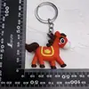 Nuevo colgante de bola de pelo de caballo rojo de dibujos animados del zodíaco, varios diseños, llavero dulce y lindo, nicho de moda