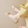 En stock: Zapatos planos de ballet estilo francés 2026, nueva colección de verano, diseño de punta fina con lazo, zapatos de mujer de suela blanda, estilo rollo de huevo