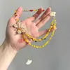Colar de Borboleta Doce e Cool para Mulheres, Corrente de Clavícula de Camada Dupla com Contas e Franja Estilo Hot Girl, Design de Nicho, Colar de Alta Qualidade