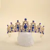 Moda Transfronteiriça Liga de Casamento Coroa de Noiva Aniversário de Menina Tiara Completa de Diamante Headband Modelo Princesa Gota d'Água Acessórios de Cabelo