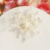 Brincos de Flor de Pérola Delicada Galho Cluster de Flores para DIY Brincos Tecidos à Mão Acessórios para Vestido de Noiva