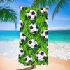 Toalla de playa de fútbol absorbente portátil para adultos Europa, América y Sudamérica toalla de baño transfronteriza fábrica de impresión digital temu generación al por mayor