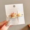 Pinzas laterales estilo dopamina con un toque de alta gama, pinzas delicadas con flecos para niñas, pasadores dulces, pinzas de cocodrilo a la moda