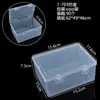 Caja Rectangular de Plástico, Caja de Empaque Transparente, Caja de Almacenamiento para Herramientas de Joyería, Caja Organizadora de Escritorio, Caja para Piezas de Ferretería