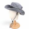 Gorro Bennie de Colorblock Lavado Sombrero de Vaquero Occidental Sombrero de Pescador de Ala Ancha para Hombre y Mujer Sombrero de Sol para Pesca al Aire Libre y Montañismo