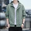 Chamarra JEEP SPIRIT para hombre otoño holgada estampada cortavientos casual impermeable a prueba de viento chamarra para hombre