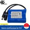 Bateria à prova de explosão 11,1 V, alarme sonoro e luminoso, bateria de lítio 3000 3200mAh, bateria de luz de advertência de 12 V